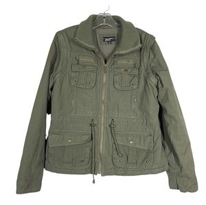Rivet Army Green Utility Jacket Green size Large